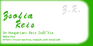 zsofia reis business card